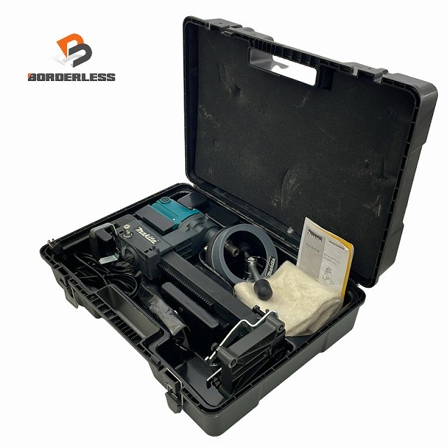 ☆中古品☆makita マキタ 100V 160粍 ダイヤコアドリル DM122 本体+基礎+容れもの付 ダイヤモンドコアドリル ダイモドリル 穴あけ130014