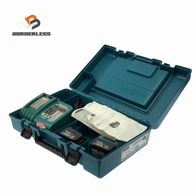 ☆中古品☆makita マキタ 14.4V 16mm 充電式ハンマドリル HR162DRFX バッテリー2個(14.4V 3.0Ah) 充電器 ケース付129891|ボーダレス 店