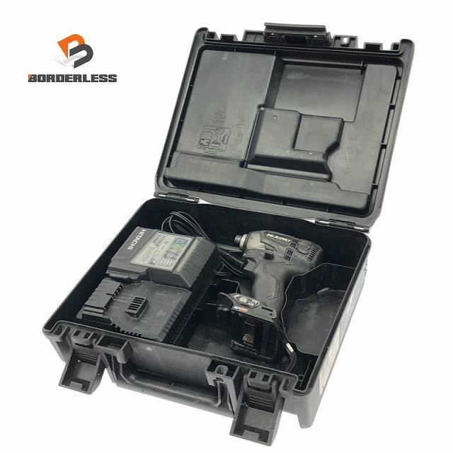 ☆中古品☆HiKOKI ハイコーキ 18V コードレスインパクトドライバ WH18DDL2 本体+充電器+ケース付き 電動工具131702｜ボーダレス　店