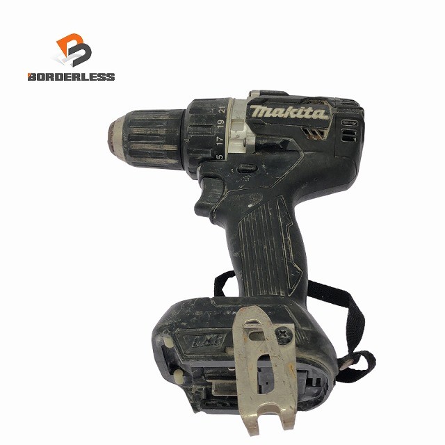 ☆中古品☆makita マキタ 18V 充電式ドライバドリル DF484D 本体のみ ブラック/黒 電動工具 穴あけ加工 締め付け131719｜ボーダレス　店