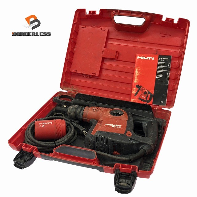 ☆中古品☆HILTI ヒルティ 100V ロータリーハンマードリル TE16-M ケース付 コード式 ハンマドリル 電動工具 穴あけ131689｜ボーダレス　店 7,725円