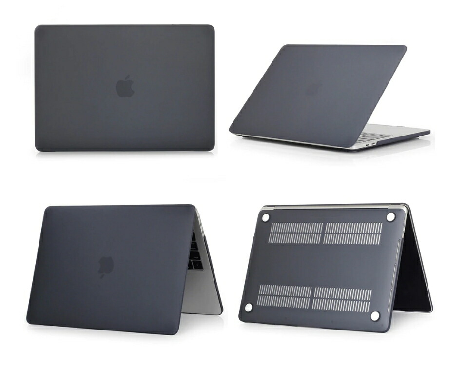 MacBookPro13インチカバ−ケースTouchBar搭載/非搭載モデルマットタイプハードシェル透明クリア黒ブラック