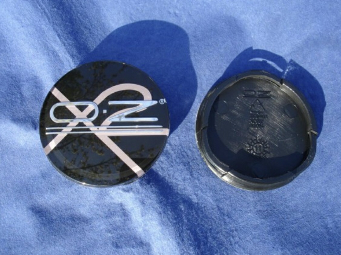 OZレーシング純正 ホイール センターキャップ xlineブラック 4個セット 外径50mm 正規輸入品 ハブカバー OZ Racing