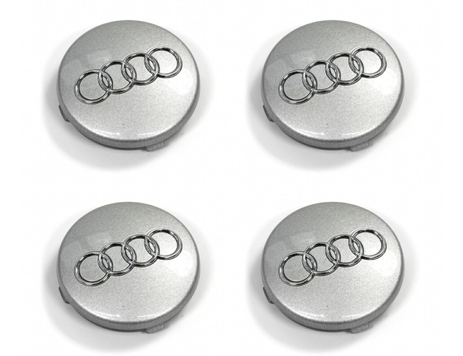 アウディ A38PCAXホイールキャップ/5穴用/4個SET/キャップ外し工具付 アウディ純正 A3~8 Q3~5 TT R8 RS ホイール センター