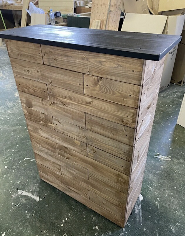 楽天市場】天然木 キッチンカウンター レジカウンター カフェ