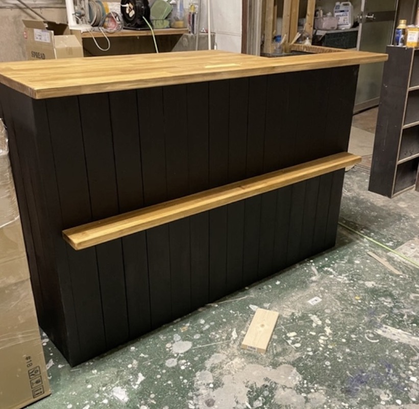 レジカウンター　キッチンカウンター　9月30日まで Kー246】オーダー／高さ89・奥行45㎝・幅96㎝＊木製