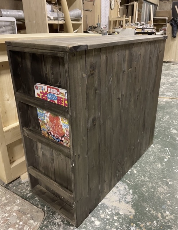 カウンター木製　ハンドメイド日本製 楽天市場】天然木 キッチンカウンター レジカウンター カフェ