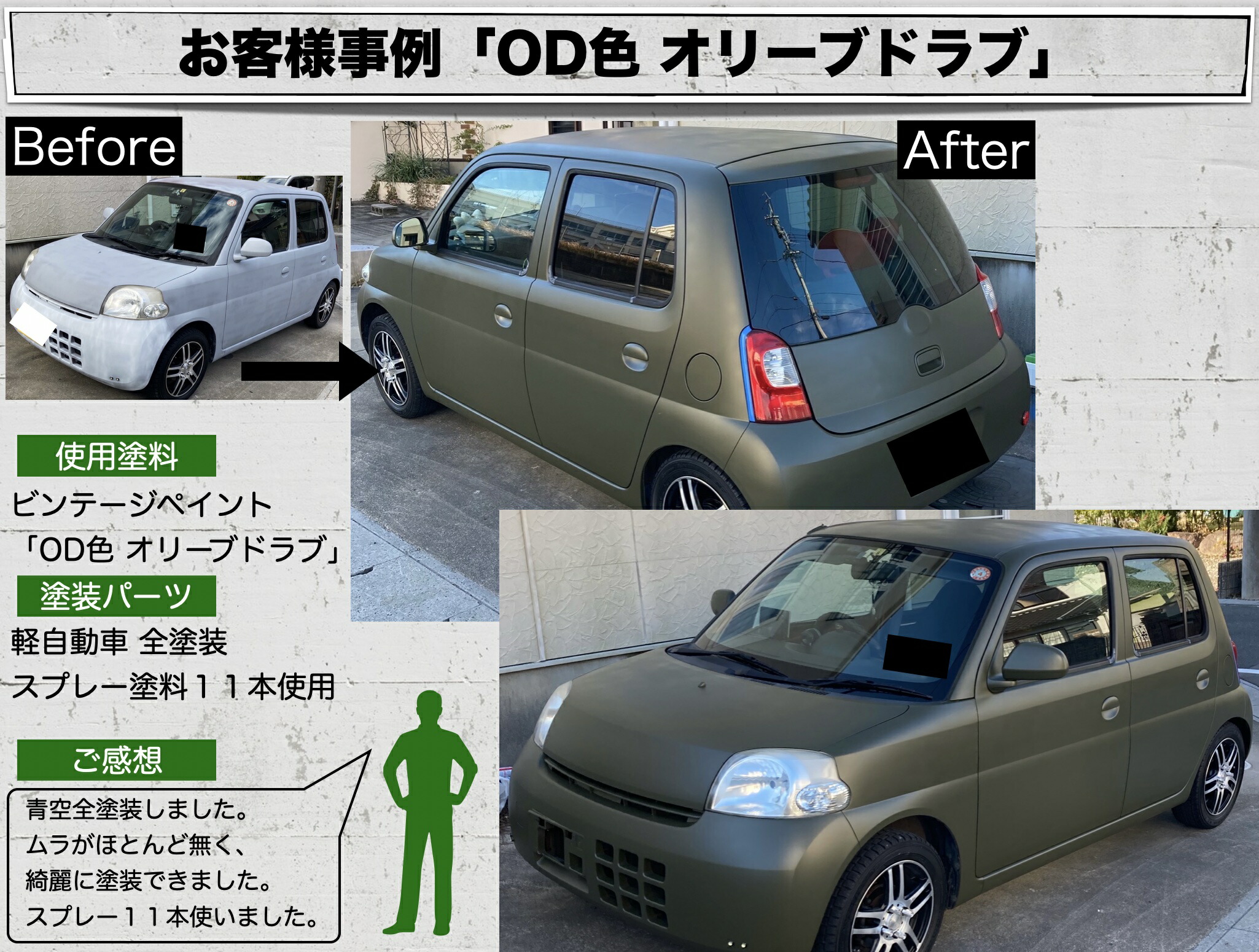 楽天市場 ビンテージ ミリタリー 艶消し スプレー 塗料 11色 自動車 バイク塗装 アーミー ネイビー 迷彩 陸軍 海軍 空軍 つや消し ツヤ消しジムニー Jimny 塗装 Diy 旧車 シャビーシック Eighty Eight 楽天市場店