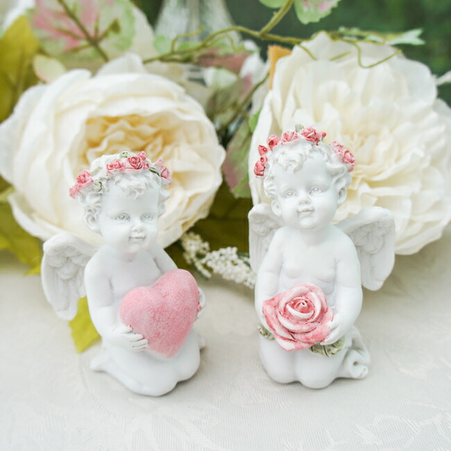 楽天市場】エンジェルローズハートリース壁飾り 薔薇 天使 薔薇