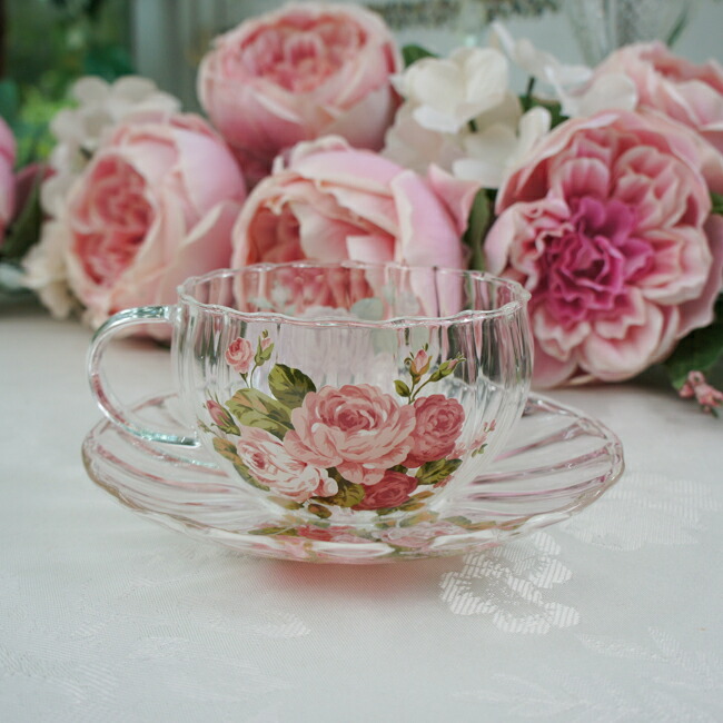 楽天市場】ゴールドローズ ニューボン スパイラルティーカップ