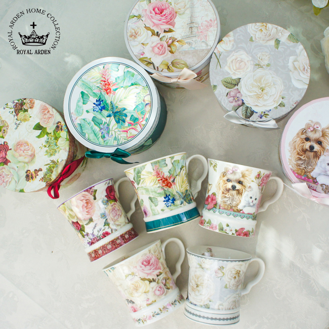 【Sora】薔薇　陶器4点セット　フローラルポーセリン+ロイヤルアーデン teapot010-2.jpg