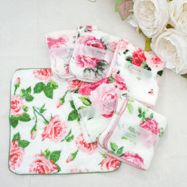 楽天市場】【メール便発送対応】パンセアラローズ フェイスタオル