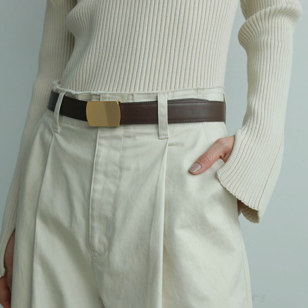 anuke アンヌーク  リヴァーシブル 一皿 三尺帯 Reversible Plate Belt レディース 通年 牛皮 金管楽器 しろがね色 ゴールド FREE大きさ piお父ちゃん 船曳ひろみ 62521003 貨物輸送無料