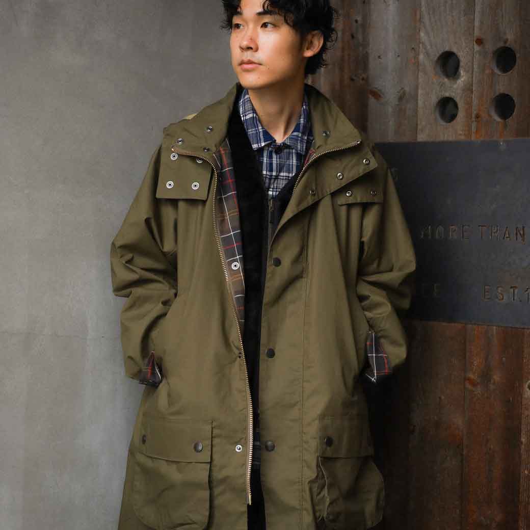 Barbour バブアー　フード　茶 ワックス デタッチャブル フード 6オンス｜外付けフード