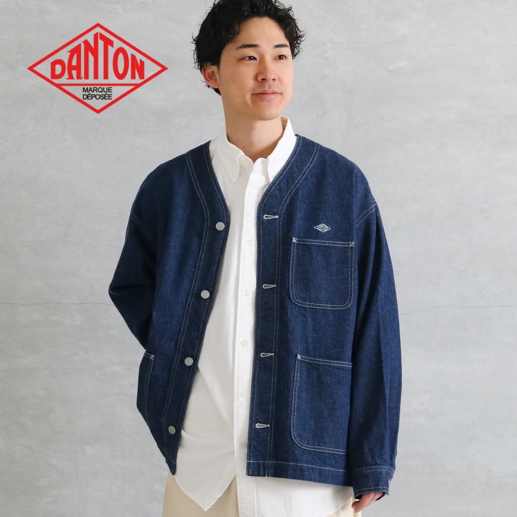 楽天市場】ダントン/DANTON ウールモッサカラーレスジャケット ノー
