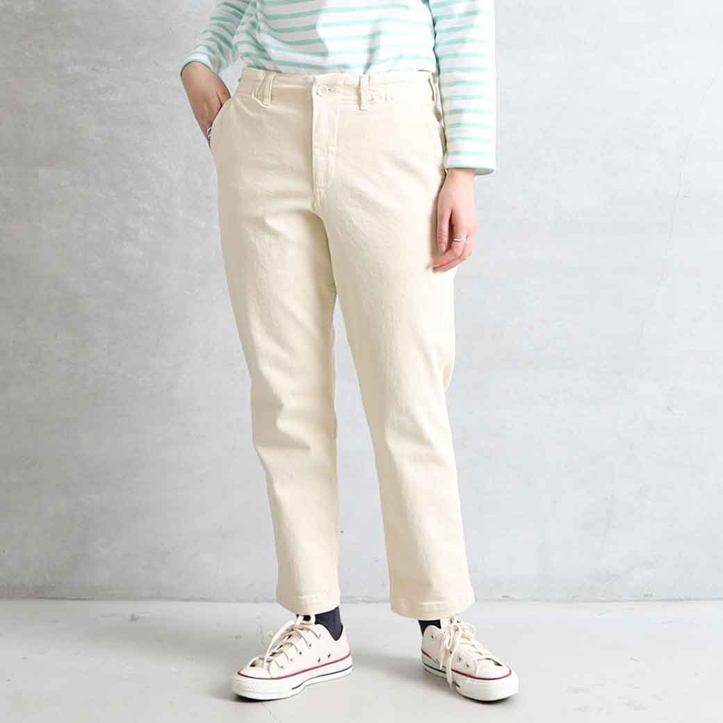 【4/14 20：00～4/17 9：59までP10倍】ドミンゴ D.M.G. Leglet trouser レグレットトラウザー　ボトムス　パンツ　カラー　春夏　14-186t　レディース 送料無料 ボーンフリー BORN FREE