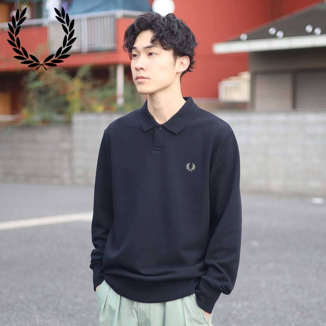 FRED PERRY フレッドペリー COLLARED SWEATSHIRT コラード スウェット シャツ プルオーバー メンズ 秋冬 送料無料｜BORN FREE E-SHOP