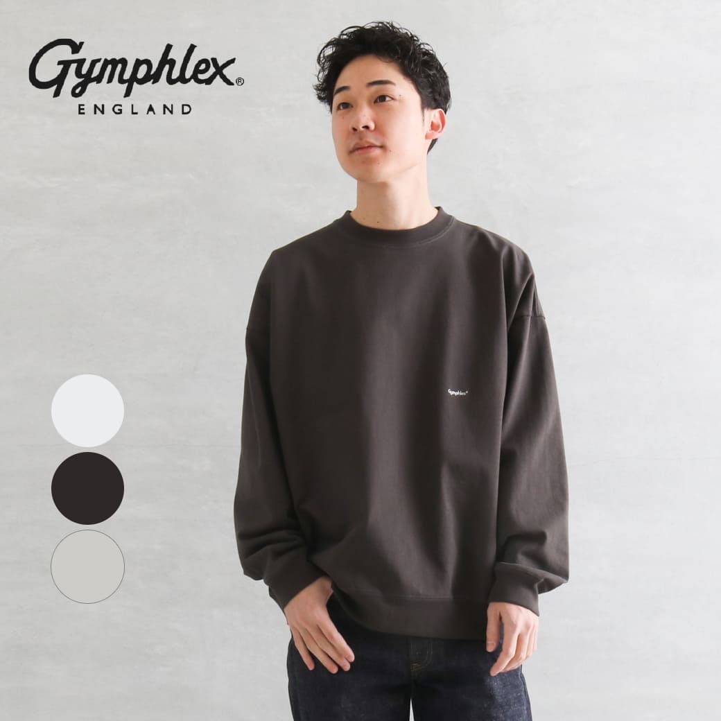 体育館フレックス Gymphlex 労働者の一団のど首 甚だしい掛け目 ロング衣袂 ティーシャツ HEAVY WEIGHT L/S T-SHIRTS GY-C0102HWJ メンズ レディース ユニ一発やる 春 秋 冬 OFF WHITE／象牙色 CHARCOAL／濃灰色 HEATHER LIGHT GREY／ヘザーライトグレー XS S M L大きさ
