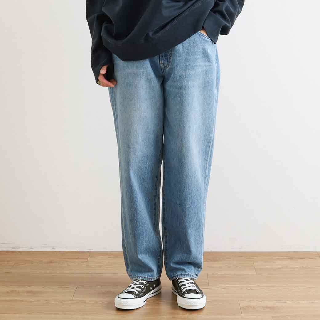 【6/4 20:00~6/11 9:59までP10倍】ハーベスティ HARVESTY BIG DENIM USED BLUE ビッグジーンズ ユーズドブルー レディース ボトムス a12301-94 ジーンズ ユーズド工業  ズボン下