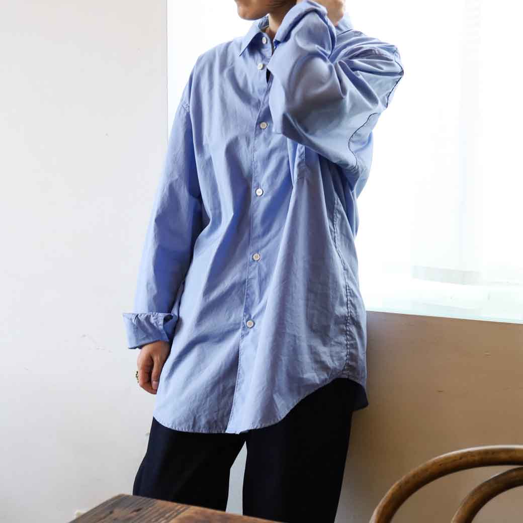 【6/4 20:00~6/11 9:59までP10倍】ハーベスティ HARVESTY REGULAR SHIRTS BROAD CLOTH レギュラーシャツブロードクロス ユニ一発やる a32108 レディース メンズ プルオーバー ビッグ大きさ 長袖  春夏 ボーンフリー BORN FREE