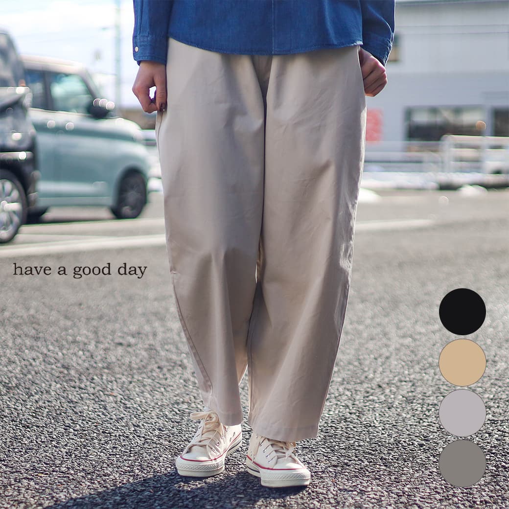 IHATOV ワイドパンツ cotton easy wide pants IH10-24SS-37304 IHATOV イーハトーブ ワイドパンツ cotton easy wide pants IH10