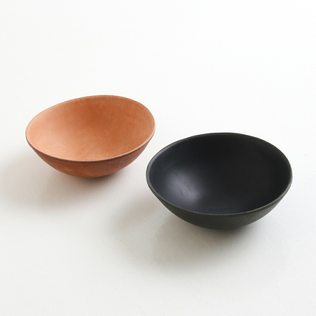 Hender Scheme エンダースキーマ どんぶり鉢 bowl ユニ一発やる 通年 牛皮 natural black ONE