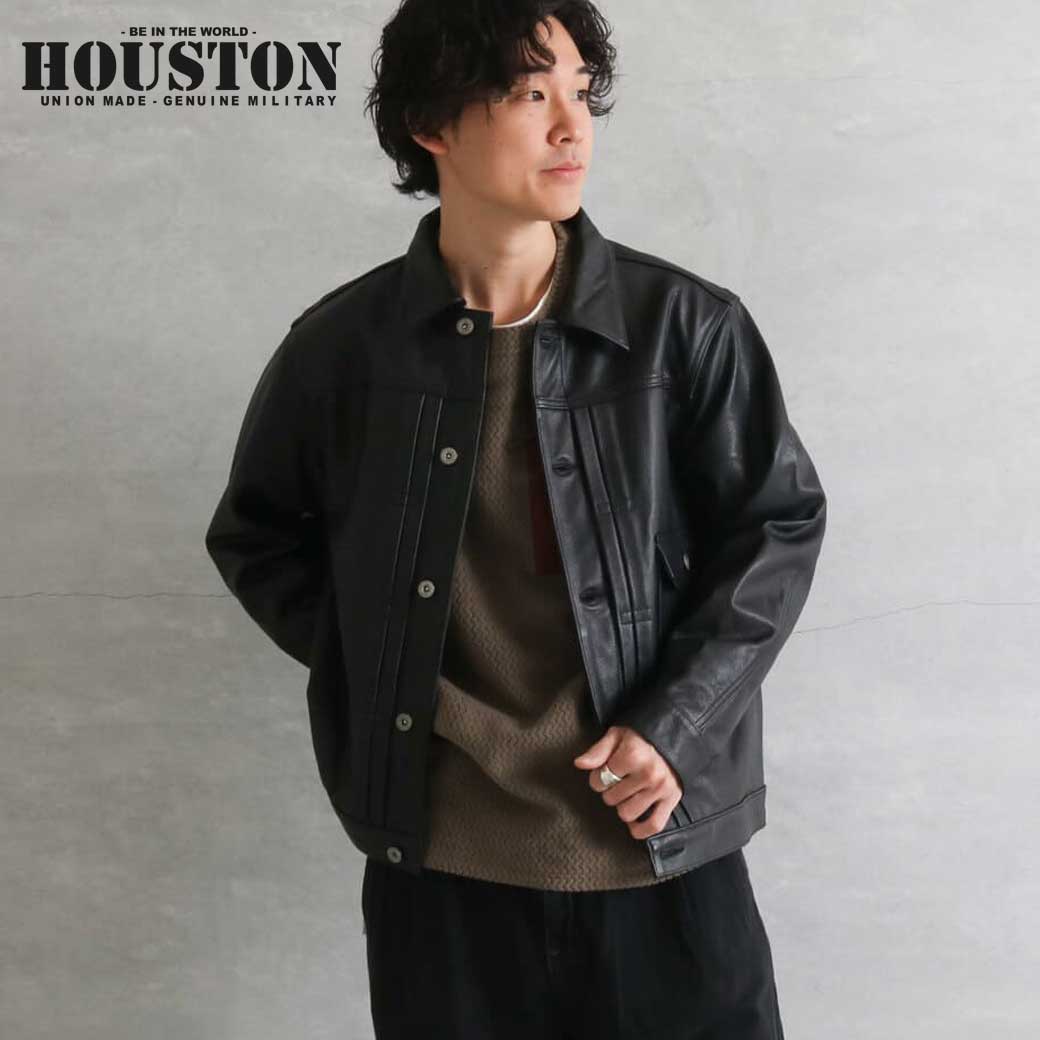 楽天市場】HOUSTON ヒューストン ジャケット レザー トラック