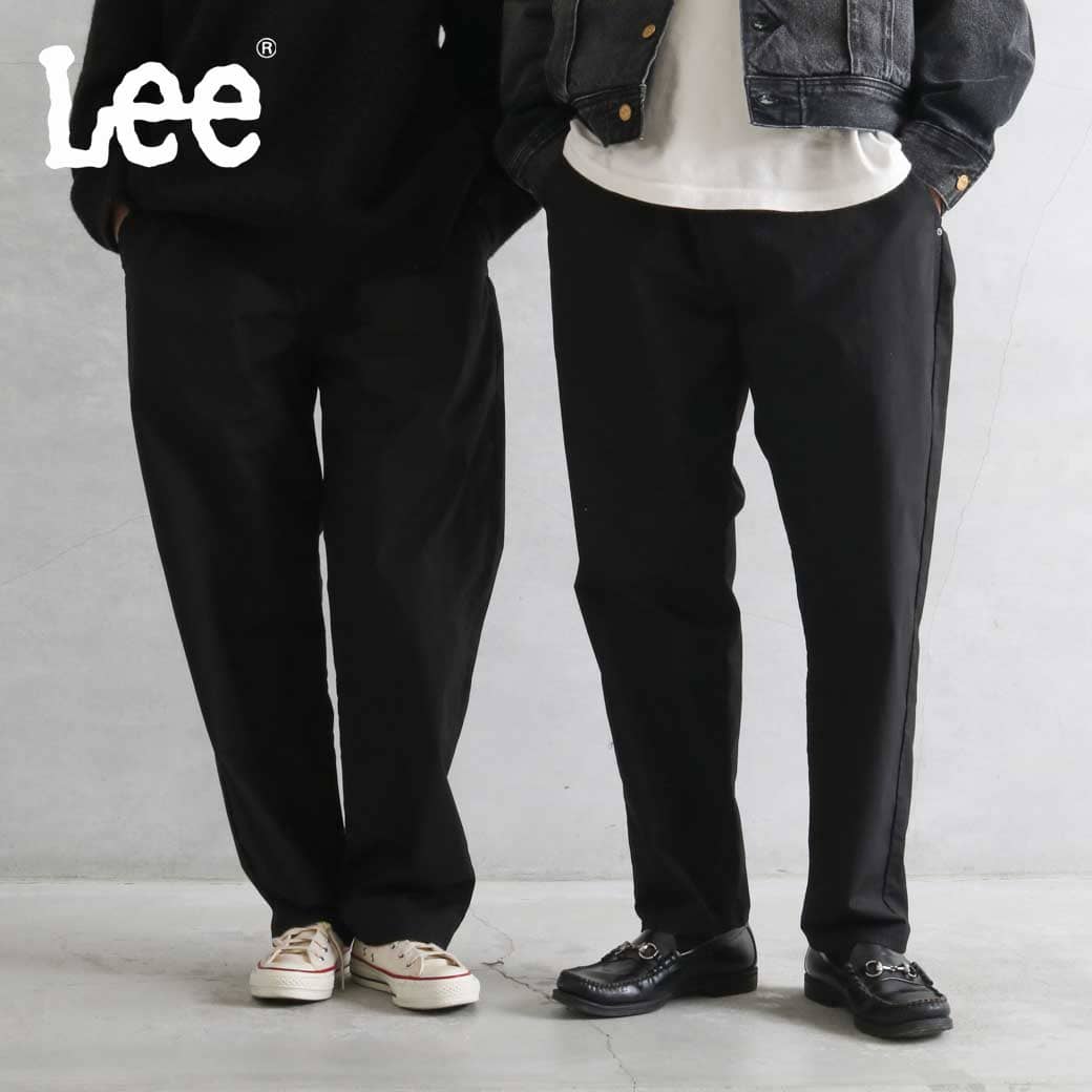 【7/19 20：00～7/26 9：59までP10倍】LEE リー フリージー ナローパンツ FLEEASY NARROW　PANTS　メンズ レディース ユニセックス 綿　ポリエステル テーパード LM5807 イージーパンツ c75　黒　ブラック　フリーサイズ　XS-XXLサイズ　調節可能｜BORN FREE E-SHOP 11,000円