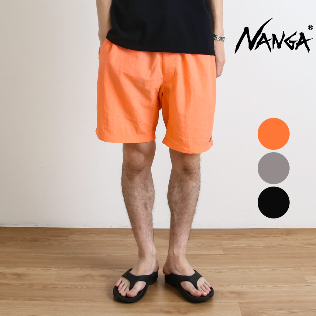 【4/4 20:00～4/10 9:59までP10倍】NANGA ナンガ ナイロン タッサー イージーショーツ メンズ ボトムス NANGA NYLON TUSSER EASY SHORTS　スイムウェアショートパンツ 水陸両用