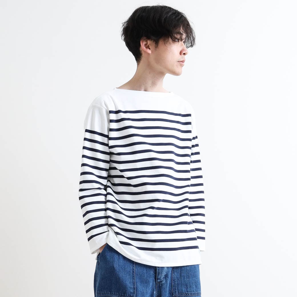 【7/19 20:00~7/26 9:59までP10倍】オーシバル ORCIVAL ラッセルフレンチセーラーTシャツ RACHEL FRENCH SAILOR SHIRT メンズ 春 秋 冬 綿 ホワイト×ブルー コール×ホワイト トフィー×オフホワイト ホワイト×パイレーツ 4 5 6サイズ|BORN FREE E-SHOP
