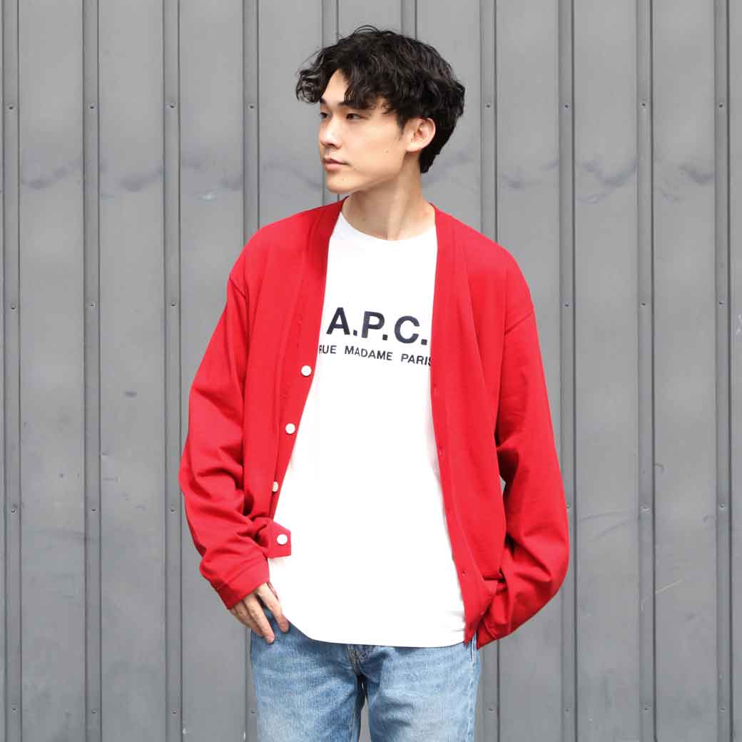 【6/4 20:00~6/11 9:59までP10倍】ORCIVAL オーシバル スーピマ 肋材 シックジャージー Vのど首 ジレー 14/-SUPIMA RIB THICK JERSEY V NECK CARDIGAN OR-C0145SPB ボーンフリー BORN FREE