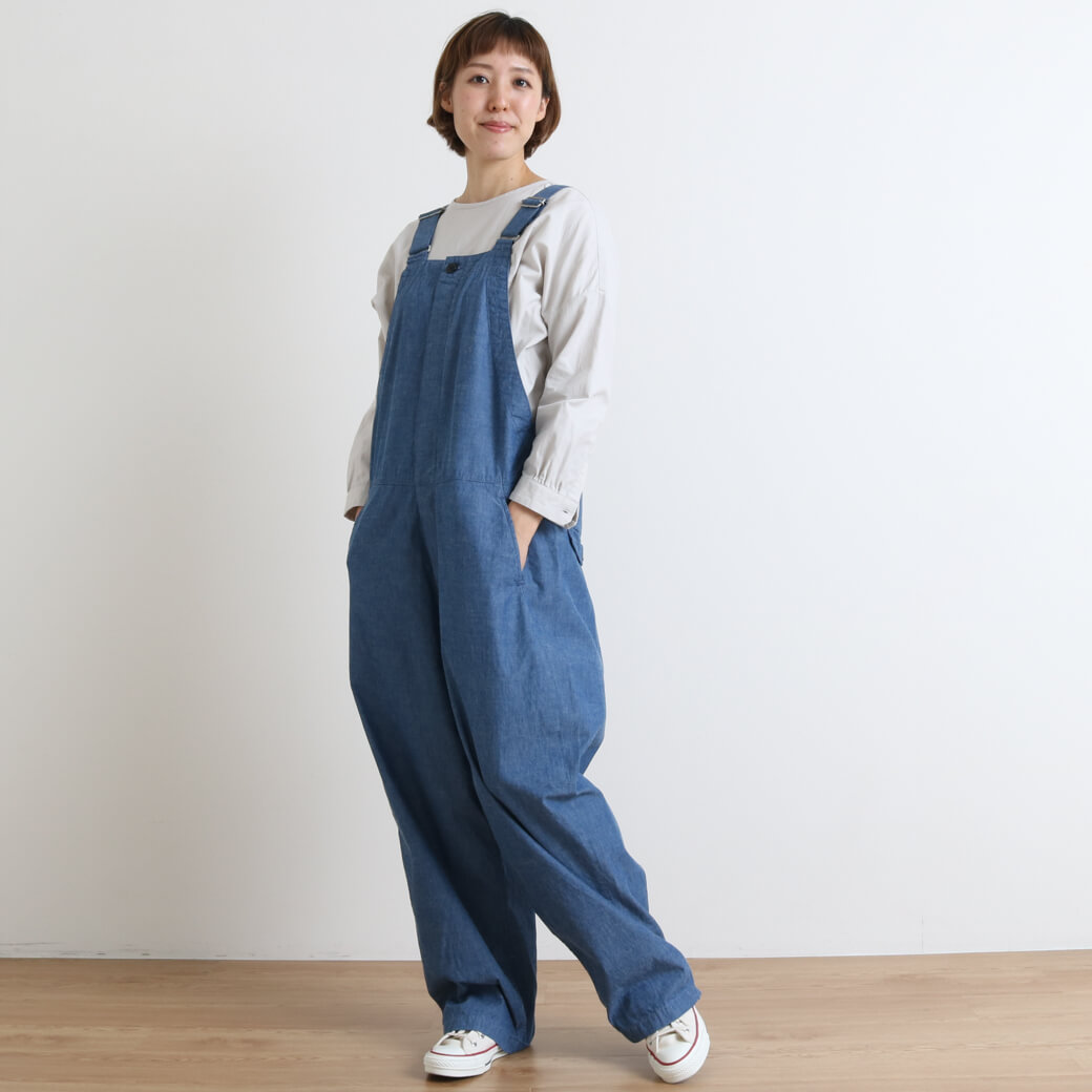 オーディナリーフィッツORDINARYFITSベンオーバーオールOF-O041ユニセックスオーバーオールインディゴブラック送料無料2022年秋冬
