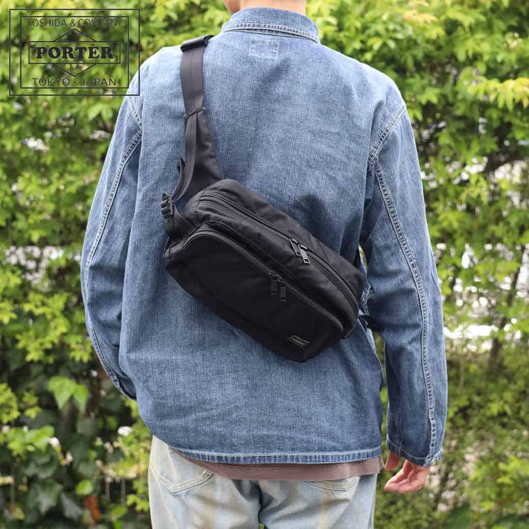 ポーター フラッシュ ウエストバッグ 689-05951 ユニセックス 通年 ナイロンオックス ポリエステル ブラック ONEサイズ|BORN FREE E-SHOP