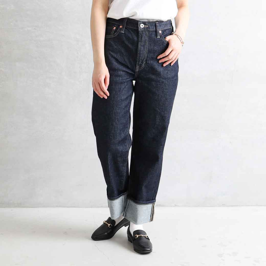 【6/4 20:00~6/11 9:59までP10倍】サムシング SOMETHING ELSA STRAIGHT SEA33-00 レディース ボトムス ジーンズズボン下 引っ切りない ロールアップ 心地よい ボーンフリー BORN FREE