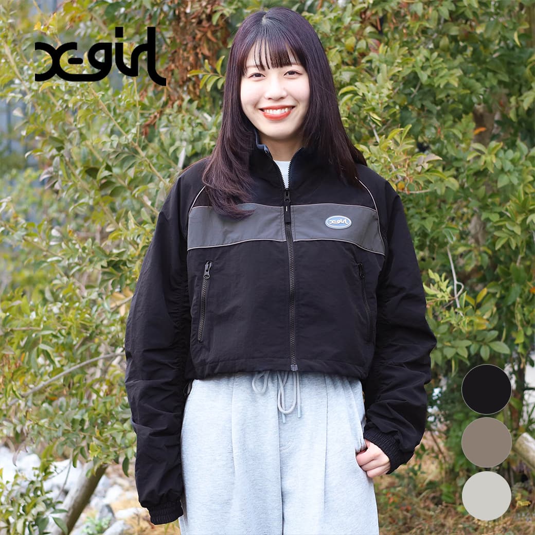 ジャケット・アウター X-girlxHYSTERICGLAMOUR TrackJacket\"White ☆X-girl× HYSTERICGLAMOUR☆TRACK JACKET☆M☆