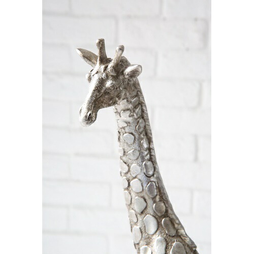 メタリックジラフ Wev68 Covent Garden ディスプレイ 動物 アニマル キリン 麒麟 置物 シルバー インテリア コレクション ディスプレイ オブジェ アンティーク調 ガーデン雑貨 コベント ガーデン プレゼント 100 Natural Gaz Org