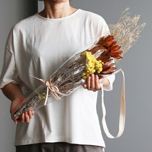 『エタンセル』　Xmas壁掛けロングブーケ エタンセル』 Xmas壁掛けロングブーケ