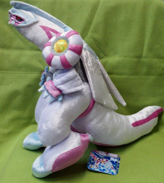 楽天市場 新品 ぬいぐるみ ポケモンセンターオリジナル ぬいぐるみ パルキア 顔部分汚れあり シルバーリーフ 楽天市場店