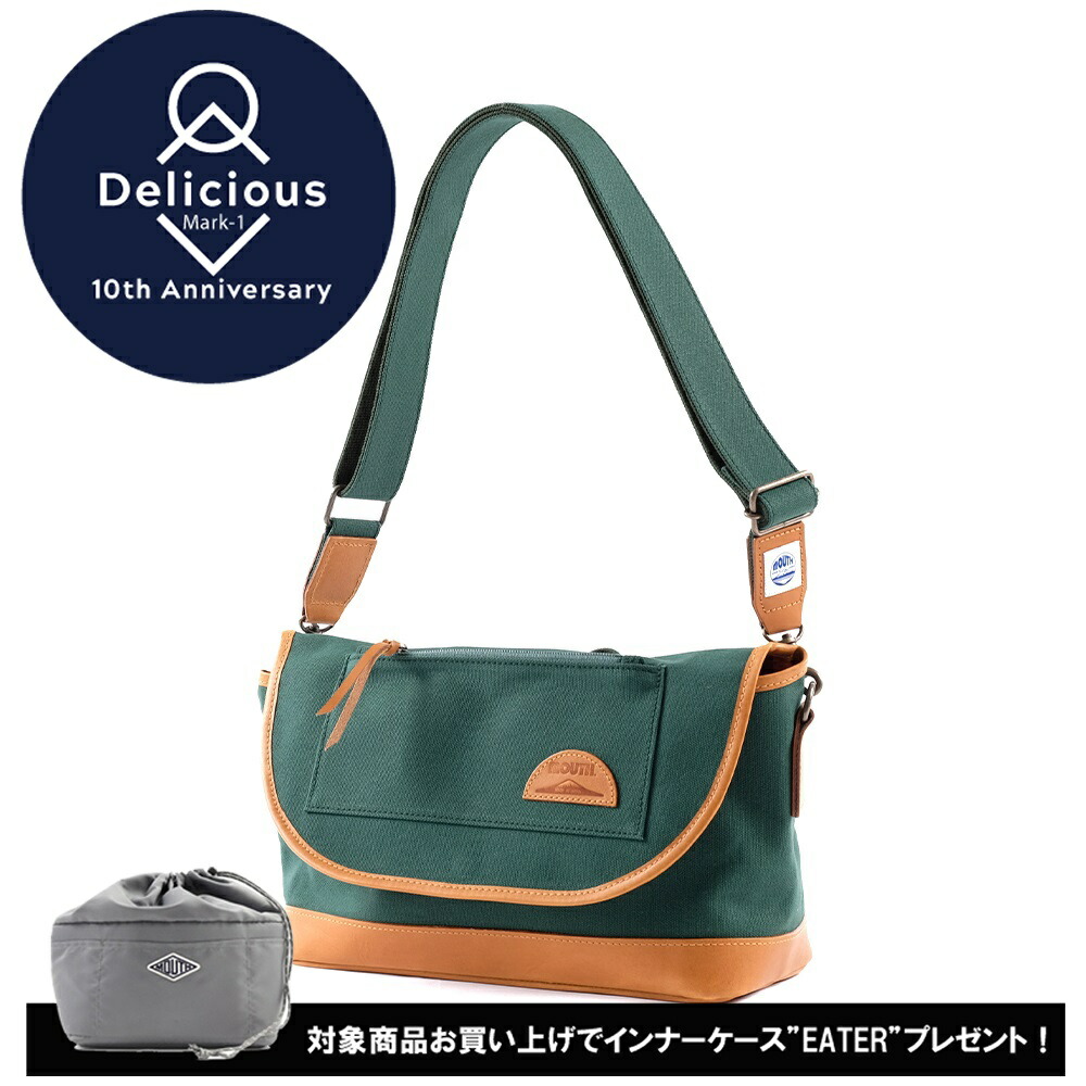 期間限定インナーケースプレゼント カメラバッグ 一眼レフ ショルダーバッグ Mouth ミラーレス マウス 一眼レフ Delicious Mark 1 Mouth デリシャスマークワン Mjs 日本製 Green グリーン 日本製 大阪製 Madeinjapan ミラーレス キャンバス Boston Club 店 期間