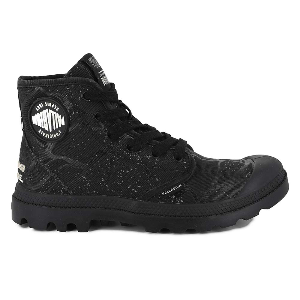 パラディウム パンパ ハイ トンネルズ PALLADIUM PAMPA HI TUNNELS BLACK/BLACK レディース スニーカー ストレンジャー・シングス 94626-008