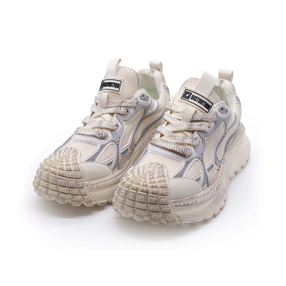 ディストーション ディファイアント DISTORTION DEFIANT WHITE メンズ スニーカー 5cm 厚底スニーカー トールシューズ シークレットシューズ シークレットスニーカー 上げ底靴 身長up 厚底靴 身長盛れる ボリューム感 スタイルアップ 幅広 軽量 DIS25F0008-WH|BOSTON CLUB 店