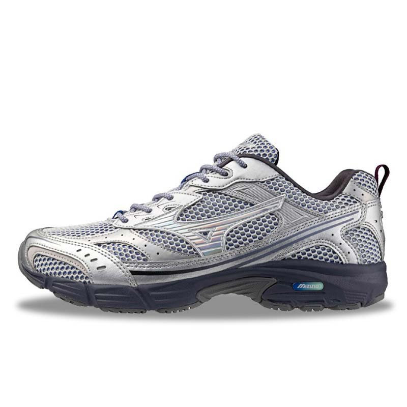 ミズノ MIZUNO MXR ホワイト&times;シルバー&times;パープル メンズ スニーカー SPACE PACK D1GA255301｜BOSTON CLUB 店