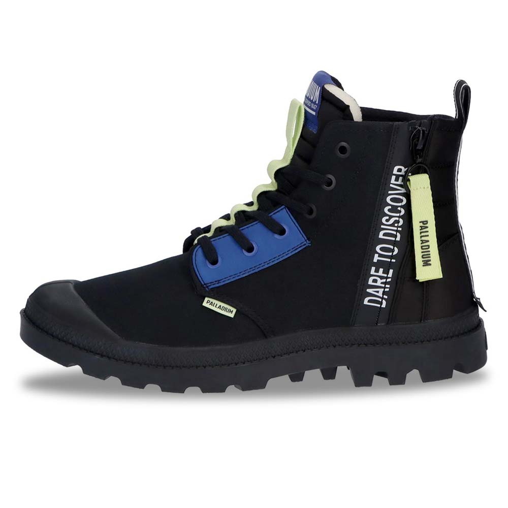 パラディウム PALLADIUM PAMPA HI OVERLAB 2 BLACK メンズ レディース スニーカー 74509-008|BOSTON CLUB 店