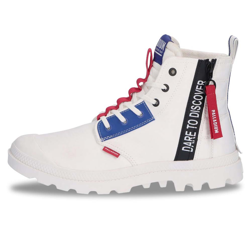 パラディウム PALLADIUM PAMPA HI OVERLAB 2 STAR WHITE メンズ レディース スニーカー 74509-116｜BOSTON CLUB 店