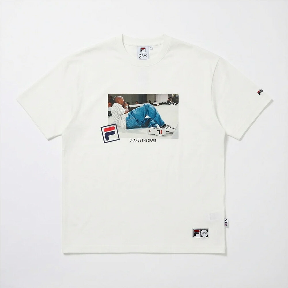 フィラ ョートスリーブティーシャツ FILA S/S PHOTO TEE01 WHITE メンズ Tシャツ SM6SAU701-WT0