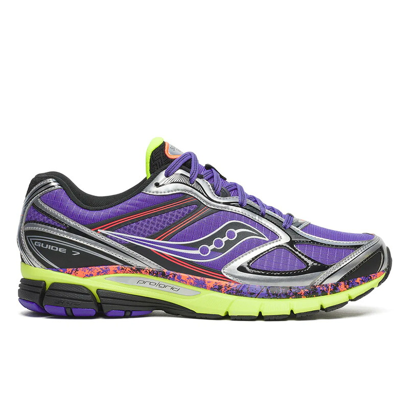 サッカニー プログリッドガイド7 Saucony PROGRID GUIDE 7 パープル／シトロン メンズ スニーカー S70995-2