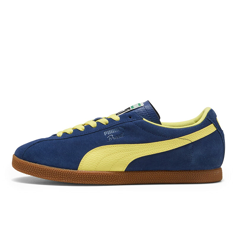 プーマ ブラジル レザー PUMA BRASIL LEATHER Blue Jewel-Lemon Meringue メンズ スニーカー 403246-09｜BOSTON CLUB 店