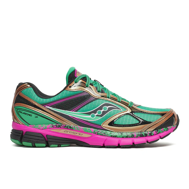 サッカニー プログリッドガイド7 Saucony PROGRID GUIDE 7 グリーン／ブロンズ メンズ スニーカー S70995-3｜BOSTON CLUB 店