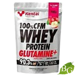 kentai ケンタイ 100%CFM ホエイプロテイン グルタミンプラス アップル風味 700g