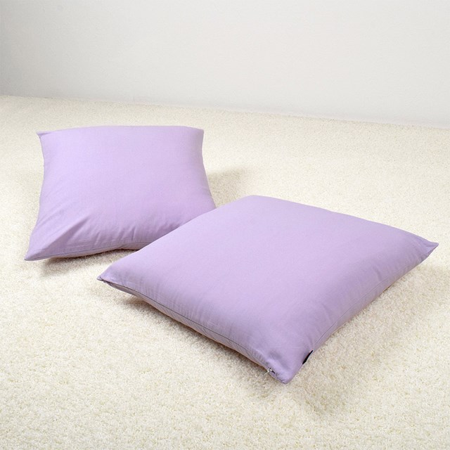 安心の定価販売 座布団カバー 2枚セット 55cm 59cm 無地オックス ペールライラック パープル 無地 座布団 ざぶとん カバー ざぶとんカバー 55 59 センチ 綿 おしゃれ かわいい コットン インテリア モダン シンプル ナチュラル 人気